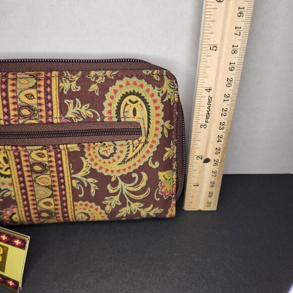 Maggi B French Country Zip Around Paisley Wallet Wristlet - Picture 10 of 10